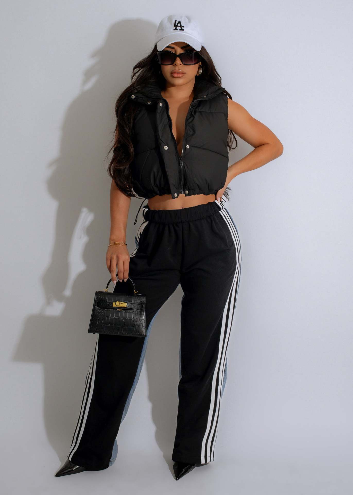 420g Weight Vest Outerwear Type Sleeveless Sleeve Length Zipper Placket Type Polyester Fabric Type Short Top Length Daily Occasion Standing Collar Neckline Slim Fit Type Solid Color Pattern Winter, Autumn Season Women's Gender Casual Style Women's Casual Solid Color Zipper Vest 10