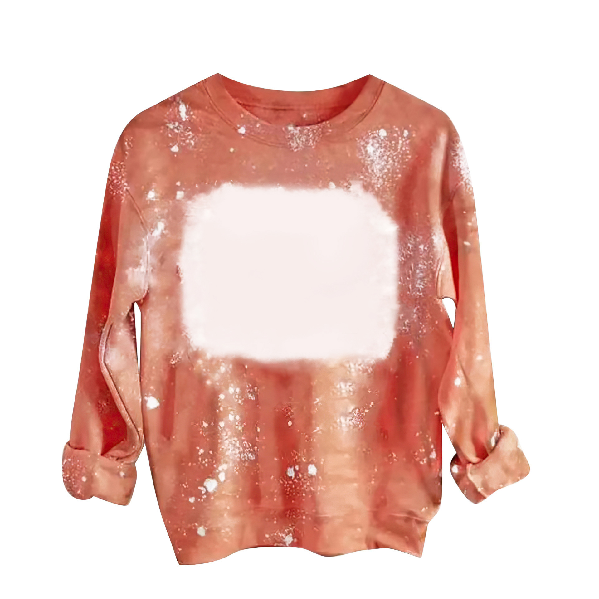 2023 Station Transfer Printing Värmesublimering Tie Dyed Rund Neck Polyester Blank Custom Sweater_voghion.com