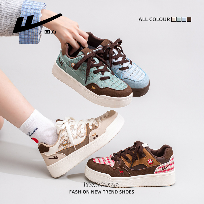 Zapatos casuales de soleas gruesas de otoño de mujeres nuevos pastel de zapatos de estudiantes de color cuadrado zapatos bajos