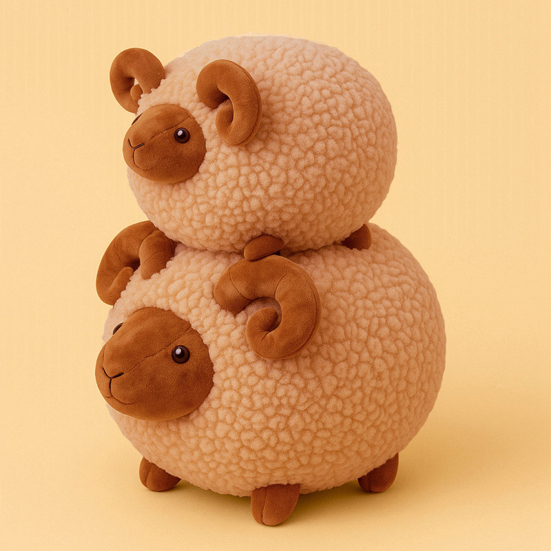 Caricatura encantadora muñeca de peluche muñeca de cordero muñeca de tela muñeca de cordero almohada regalo de cumpleaños mujer image 4