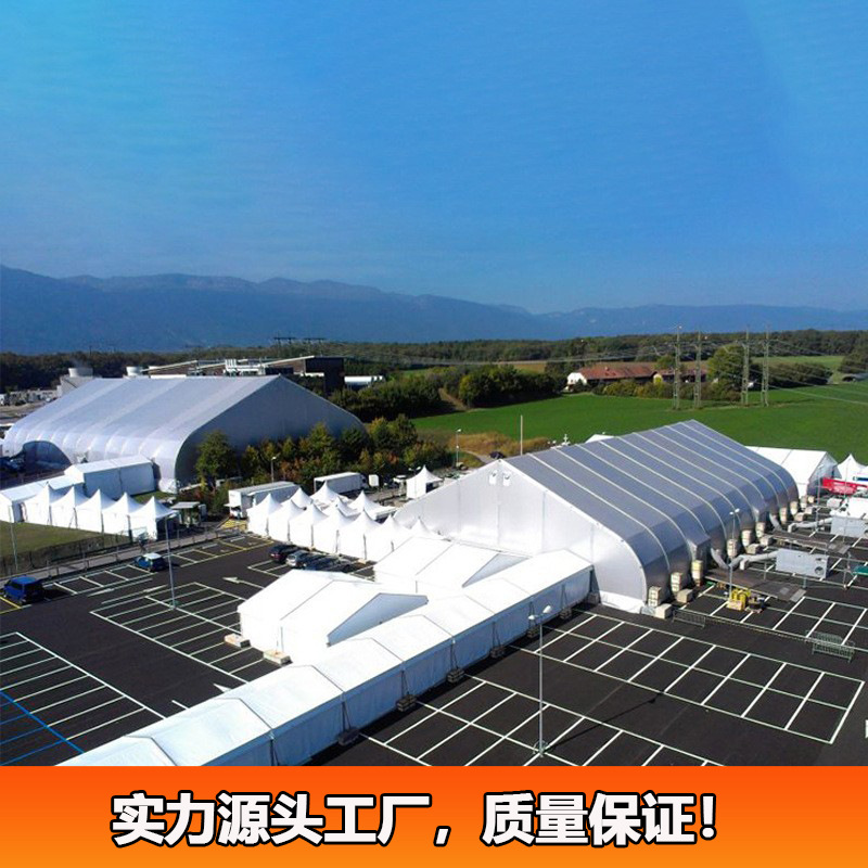 桃形商业活动仓储机库篷房 弧形篷房拱形蓬房弯柱铝合金帐篷婚礼