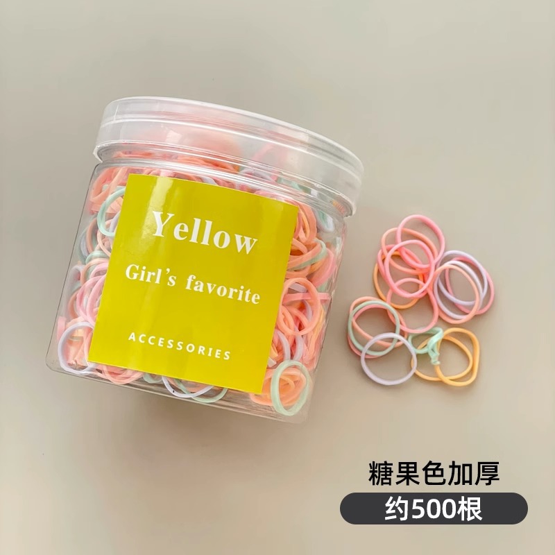 Cuerda de pelo del bebé banda de goma desechable los niños no lastiman el pelo de alta elástica cuerda de pelo durable niñas atar banda de goma banda de pelo