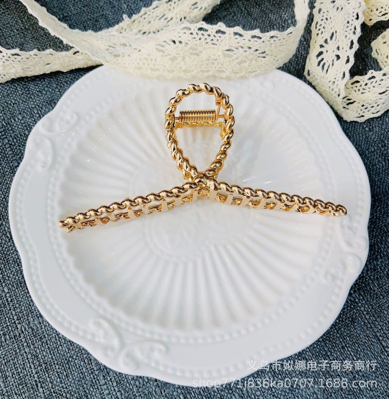 韓国式の新型ファッションの合金メッキの後頭部のクリップの気質のファッションの大きいサイズの女性のサメのクリップのクリップ|undefined