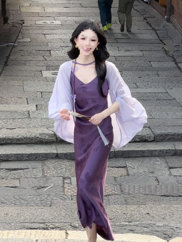 Chiffon Sun-Protective Cardigan for Women, New Summer Style, Suitable for Pairing with a Qipao Dress, Thin Breathable Air-Conditioning Shawl Jacket Chiffon Sun-Protective Cardigan for Women, New Summer Style, Suitable for Pairing with a Qipao Dress, Thin Breathable Air-Conditioning Shawl Jacket