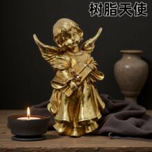 北欧ins风罗马柱烛台小天使拍照道具背景家居客厅桌面装饰品摆件