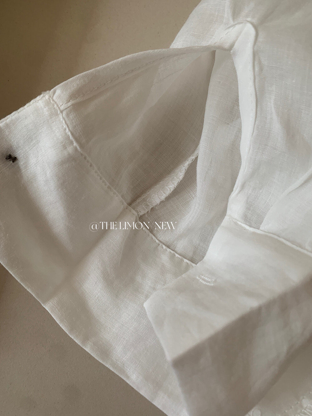 Áo sơ mi nữ linen tay dài cổ bẻ phong cách thư giãn — Xanh đen, xanh lam, Màu cà phê, màu hồng chi tiết 18