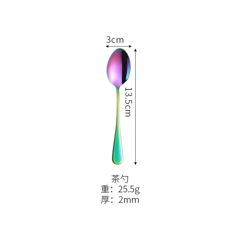 Amazon 1010 stainless steel tableware fantasy colored knife and fork tablet suit