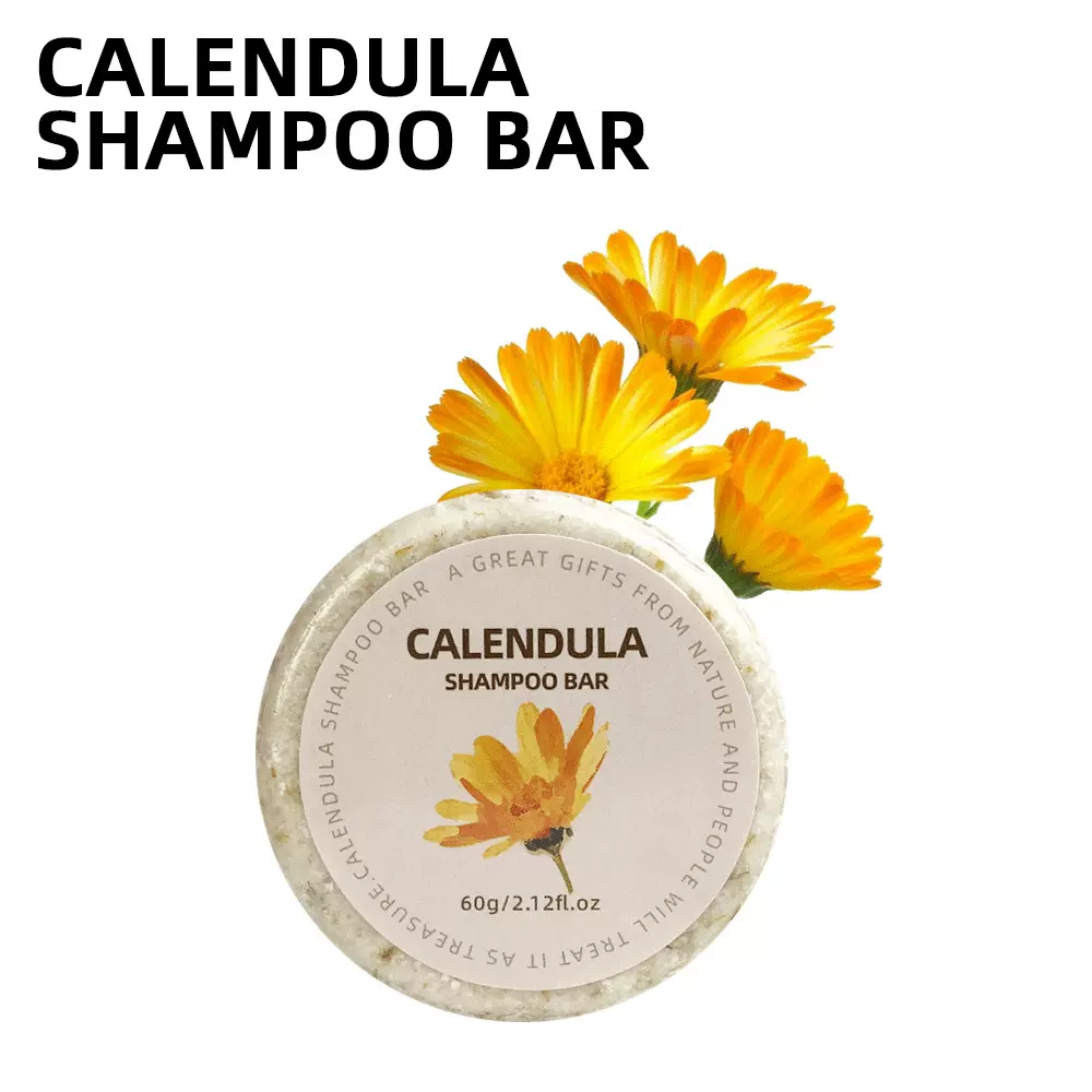 跨境soap金盏花洗发皂巩固发根深层清洁洗头皂SHAMPOO BAR批发