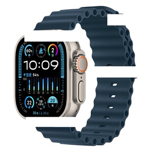 For Apple Ocean Strap Official Same Style Sports Silicone Apple watch10 Strap ultra2 New