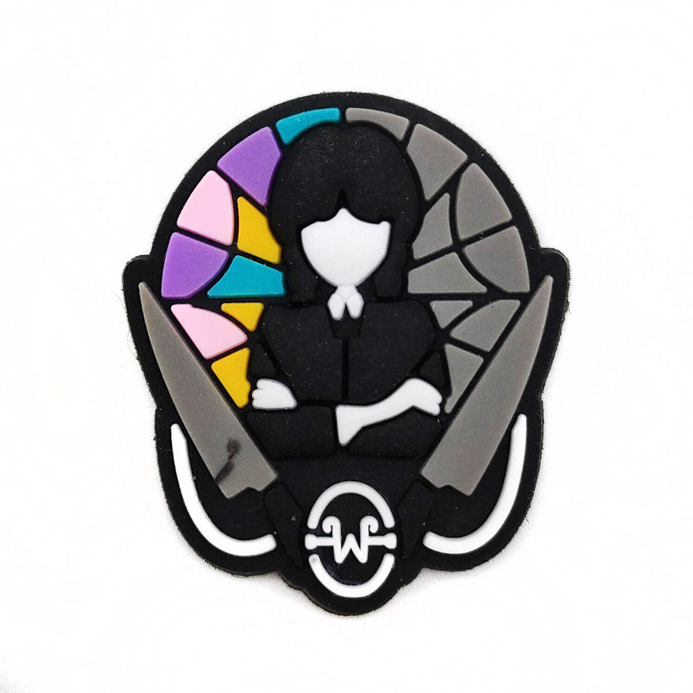 Serie de TV americana miércoles agujero zapatos zapato flor zapato hebilla desmontable flor zapato hebilla agujero zapatos Decoración