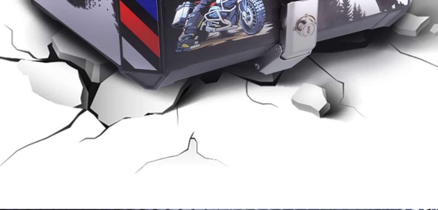 Suitable for Electric Vehicle Trunk, Motorcycle Universal Trunk, Calf Battery Pedal, Large Storage, Non-Aluminum Alloy