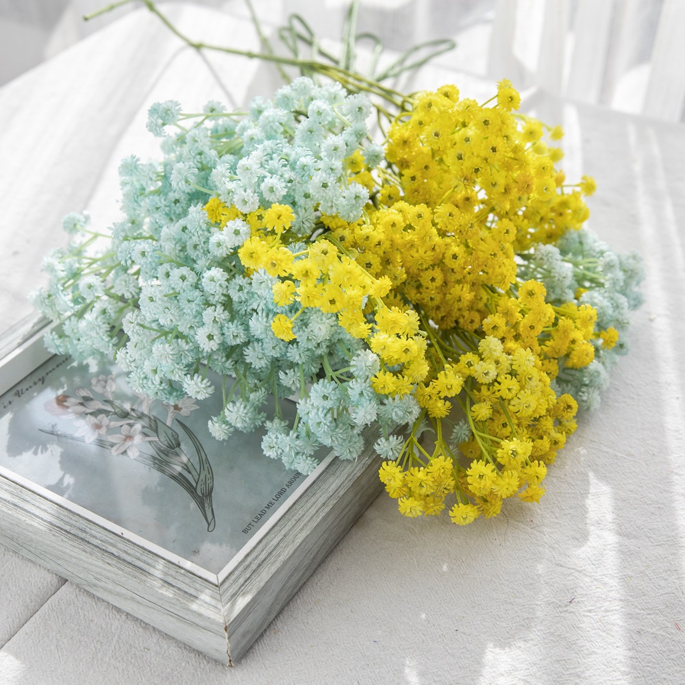 婚慶軟膠滿天星廠家仿真花手捧花家庭裝飾路引花牆假花MW53460