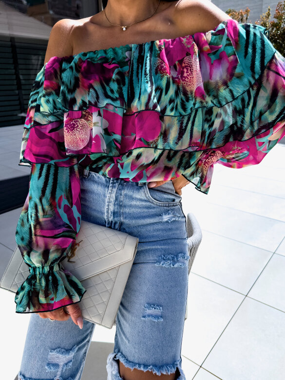 210g Weight Long Sleeve Sleeve Length Regular Sleeve Sleeve Type Polyester Fabric Type Regular Top Length Blouse Tops Type Holiday, Beach Occasion Boat Neck Neckline Regular Fit Fit Type Printing Pattern Summer Season Women's Gender Vacation Style Wholesale Women's Vacation Printing Long Sleeve Blouses 12