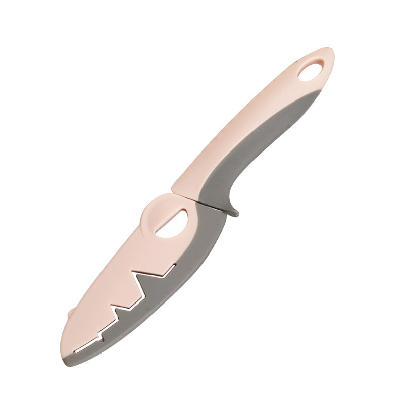 Cuchillo de frutas pequeño cocodrilo (rosa)
