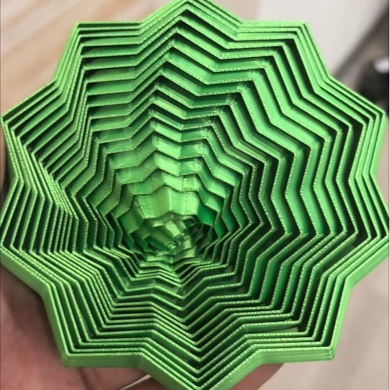 3d打印带手柄十边形指尖解压舒缓玩具ExpandedSensoryFidget Star|undefined