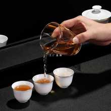 批发德化白瓷盖碗套装功夫茶具家用简约陶瓷茶碗茶杯礼品礼盒logo