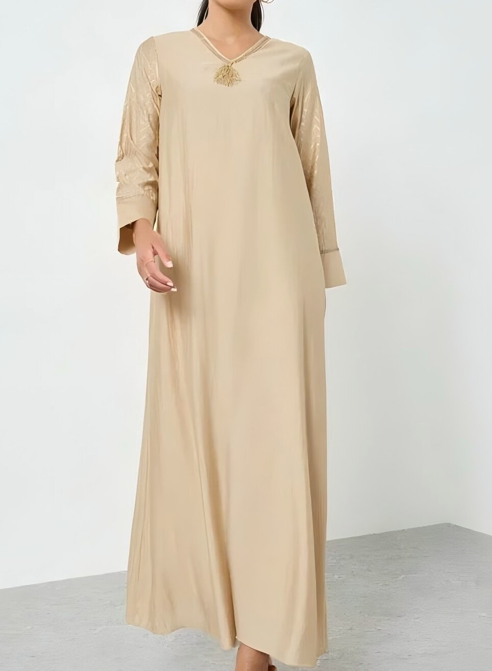 Middle Eastern Muslim Evening Gown Sequin Party Dress For Women_voghion.com