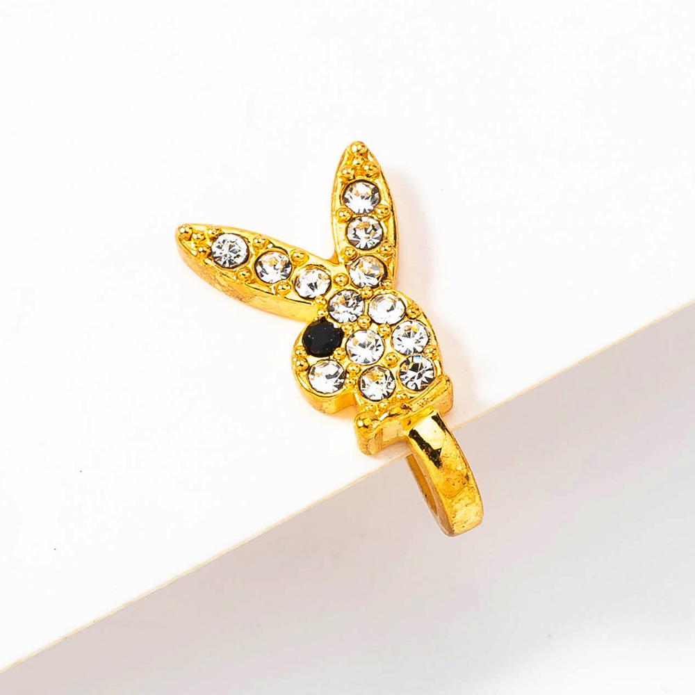 Wholesale Fashion Micro Diamond Cute Rabbit Nose Ring Nihaojewelry display picture 7