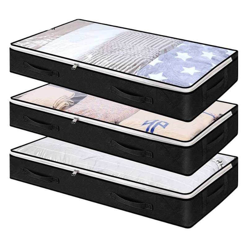 Amazon transfronteriza plegable edredón ropa a prueba de polvo caja de almacenamiento bolsa de organización cama inferior edredón bolsa de almacenamiento