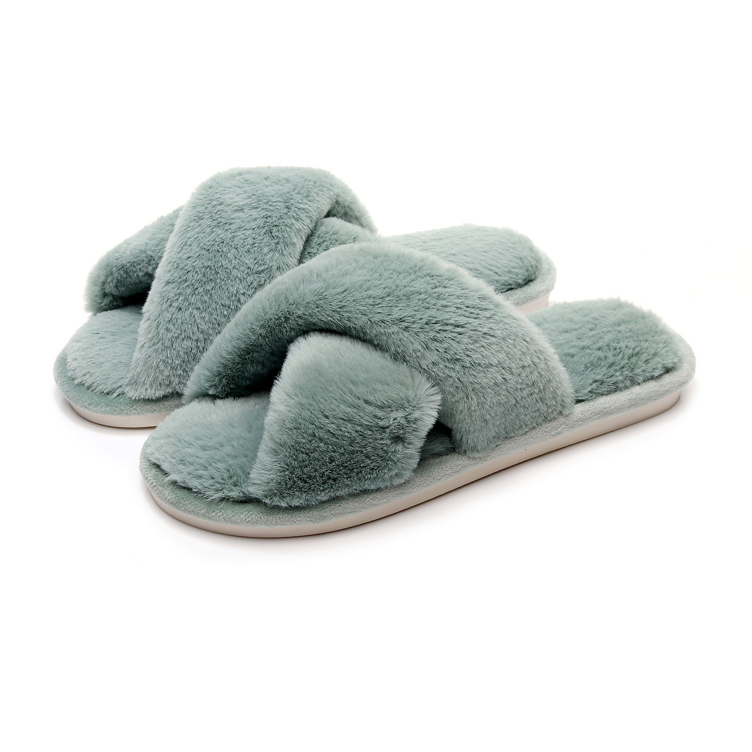 크로스 스트랩 플러시 그린