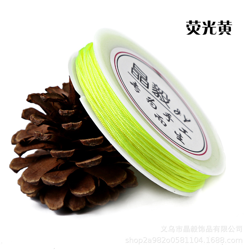 Fábrica directa 1mmA hilo Jade hilo DIY accesorios de joyería hechos a mano hilo trenzado hilo torcedura borla alambre lote