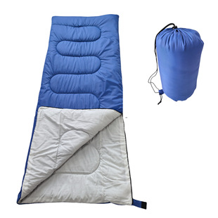 Factory direct large polyester cotton skin-friendly envelope sleeping bag three-season light camping travel dirty lunch break sleeping bag