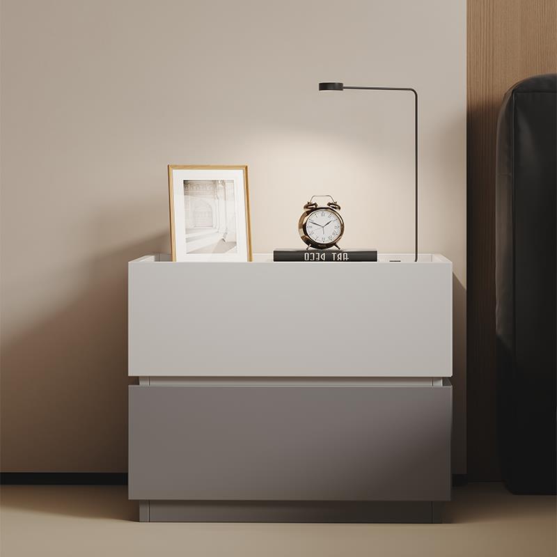 Mesa de cabecera simple moderna casera armario de almacenamiento de dormitorio al lado de la cama gabinete de almacenamiento 2025 explosión combinación creativa gabinete bajo