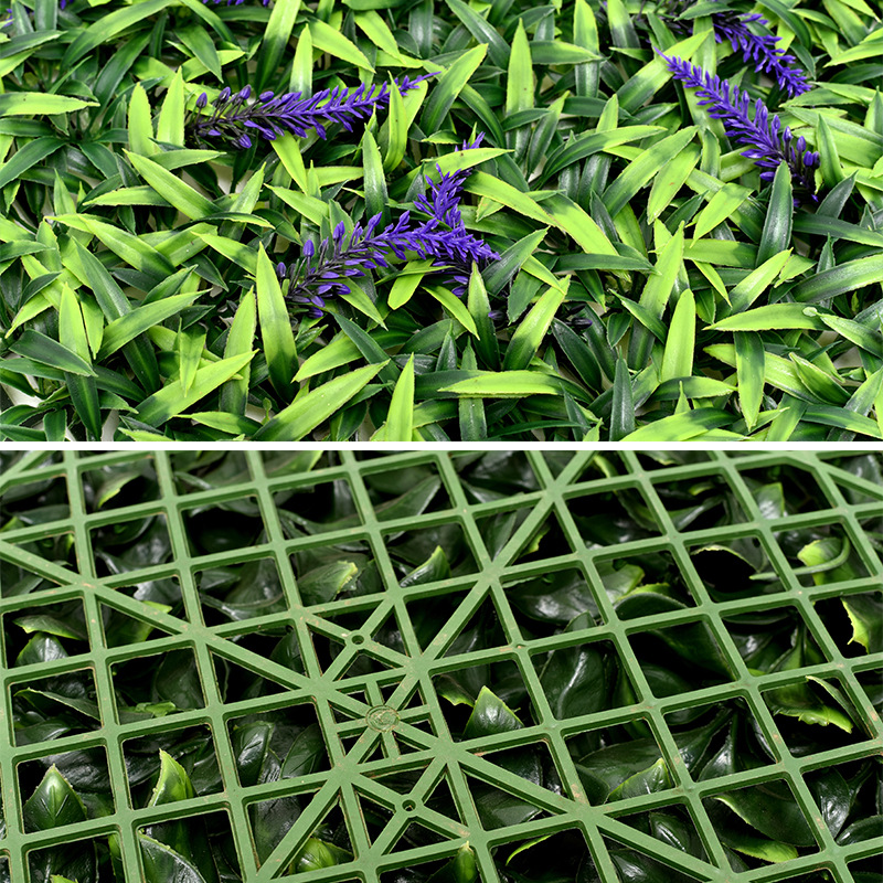 Planta artificial de pared eucalipto Milan plástico falso césped Fondo planta verde pared centro comercial puerta decoración tienda al por mayor