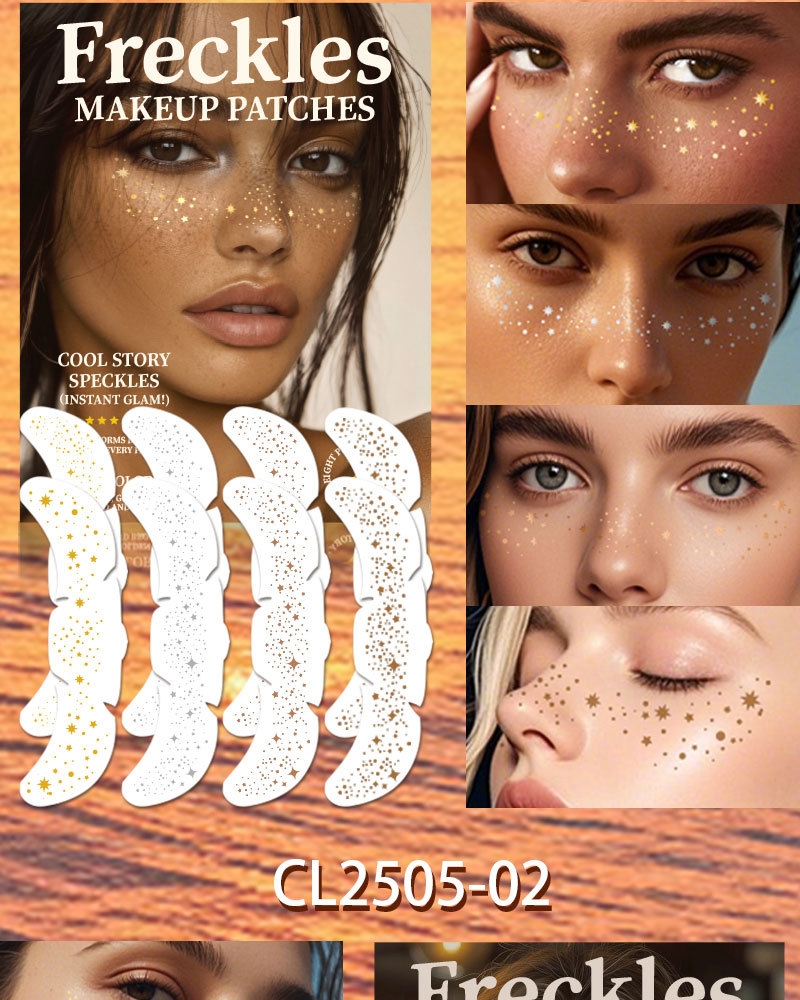 19g Weight Freckle Patch Event & Party Supplies 1 Set Quantity Party Occasion Paper Material Star Pattern Star Paper Tattoos & Body Art 1 Set 7