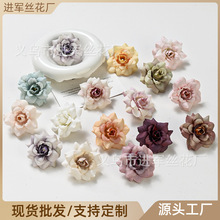 假花仿真花尖角玫瑰花头diy材料包礼品盒装饰人造花婚庆用花逼真