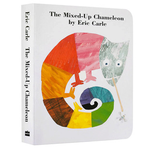 Original English picture book Liao Cai apricot book list The Mixed-up Chameleon patchwork