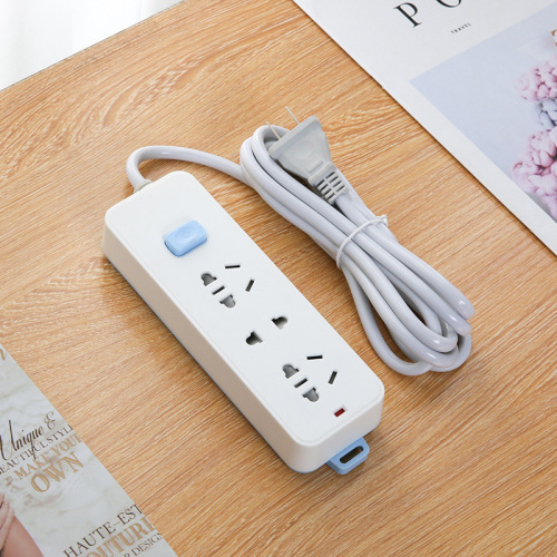 Yaniu socket two-term plug two 2-head phase pin hole plug-in strip plug-in board short-line two-corner eye plug-in board with line extension