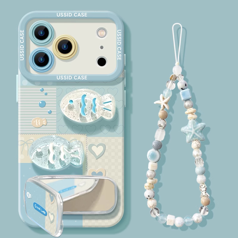 Three-Dimensional Ocean Fish Apple 17Promax Phone Case Iphone17Pro Cute 16Pro Full-Cover Silicone Air Three-Dimensional Ocean Fish Apple 17Promax Phone Case Iphone17Pro Cute 16Pro Full-Cover Silicone Air