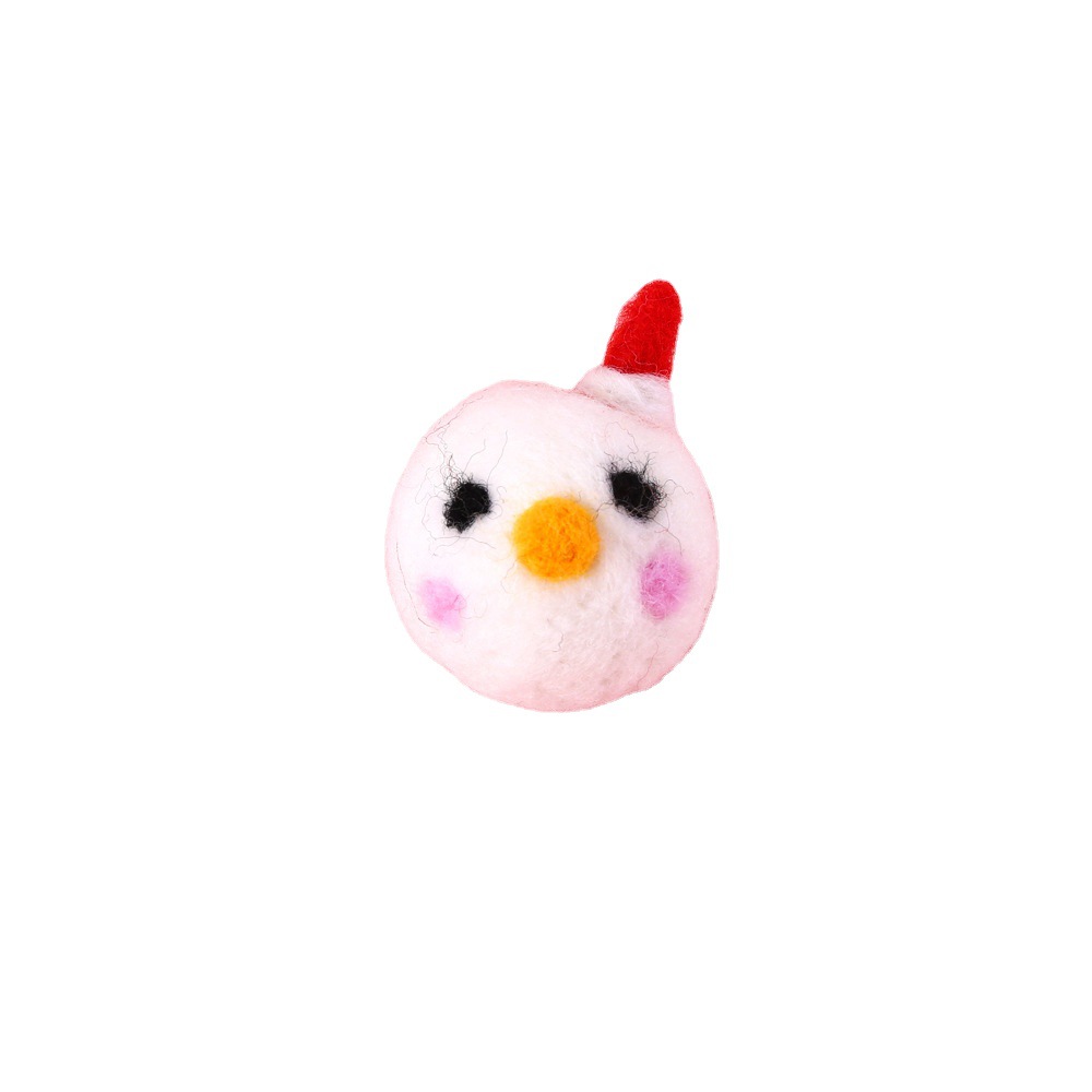 Mascota gato santa claus muñeco de nieve elk lana fieltro bola mudo interactivo auto-hola entrenamiento juguete traje caja de regalo