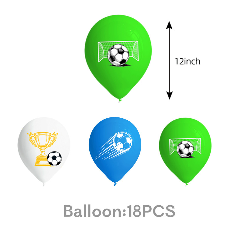 新しいブルーサッカーテーマワールドカップスポーツ競技食器使い捨て紙コップペーパータオルフラグテーブルクロス装飾|undefined