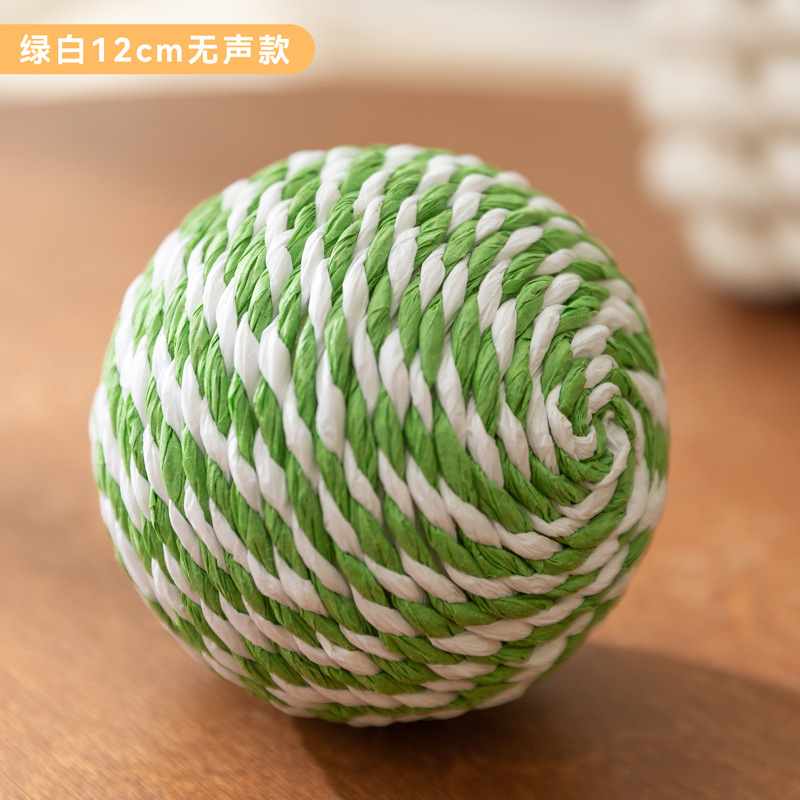 Gato colorido juguete de pelo de seda, pelota de pelo para gatos, peluche para gatos, palillos de mordida resistentes, artículos para gatos