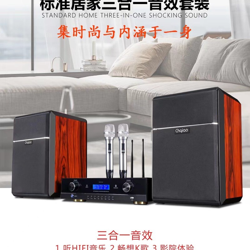 Chqiao T800T100 family KTV set sound system home living room singing HIFI Bluetooth speaker