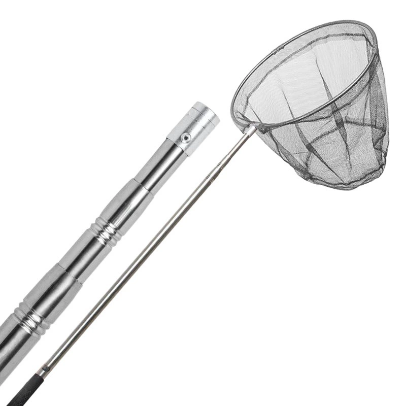 Рыболовная сеть из Нержавеющей Стали Удочка рыболовная сеть Телескопическая Удочка рыболовная сеть голова Удочка рыболовная сеть Складная сетка сумка для рыболовных снастей костюм