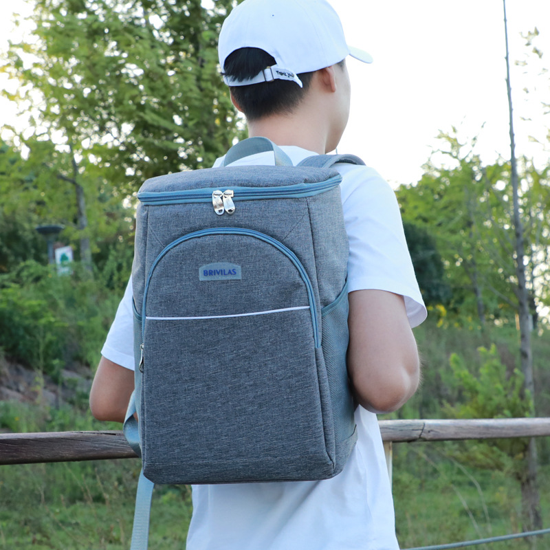 Mochila de tela de Oxford, gran capacidad para salir, paquete de hielo de aislamiento térmico montado en el automóvil, caja de almuerzo, alimentos frescos, paquete de hielo, bolsas de bento