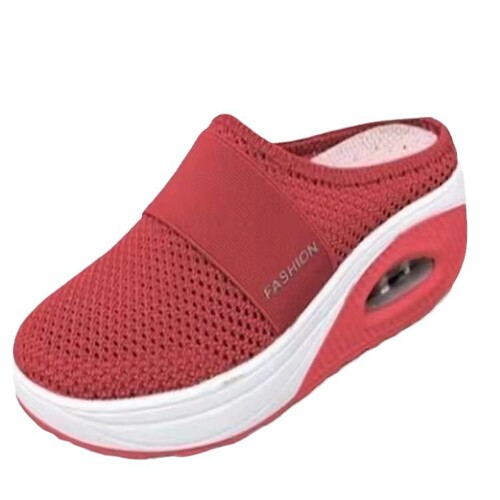 Women's Shoes Mesh Large Size Fine Mesh AliExpress Amazon Baotou Slippers Women's In Stock New Model Foreign Trade Follow Factory No Back