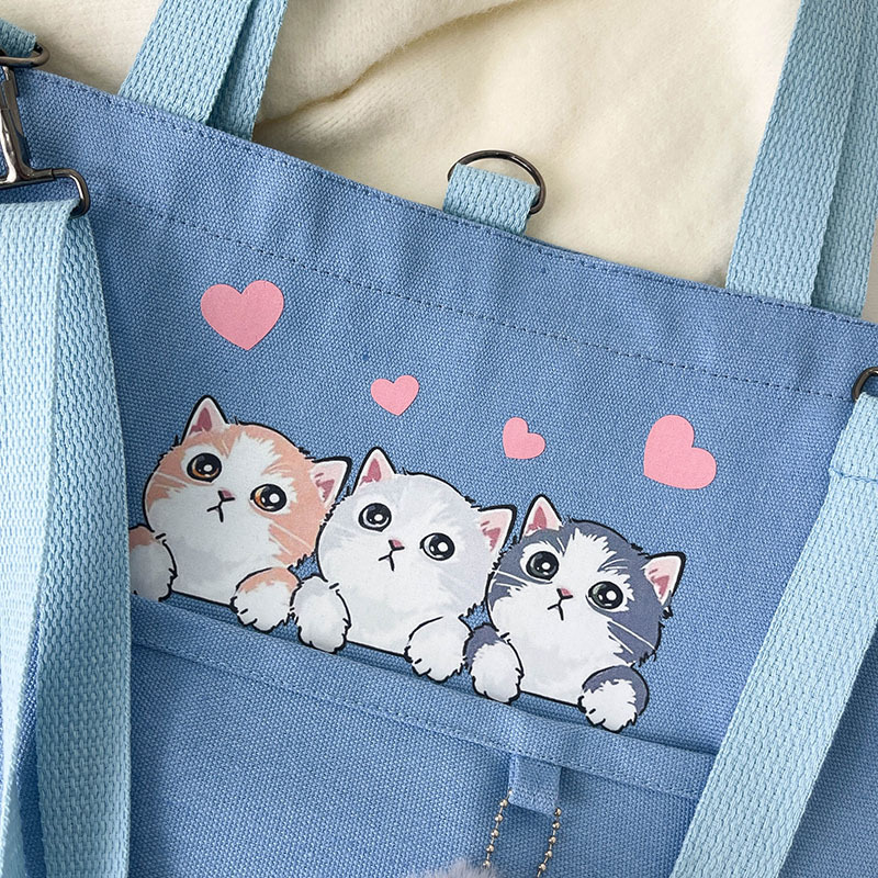 Large-capacity canvas bag 2024 new style fashionable and trendy student class bag, Korean-style simple tutorial bag, one-piece consignment undefined