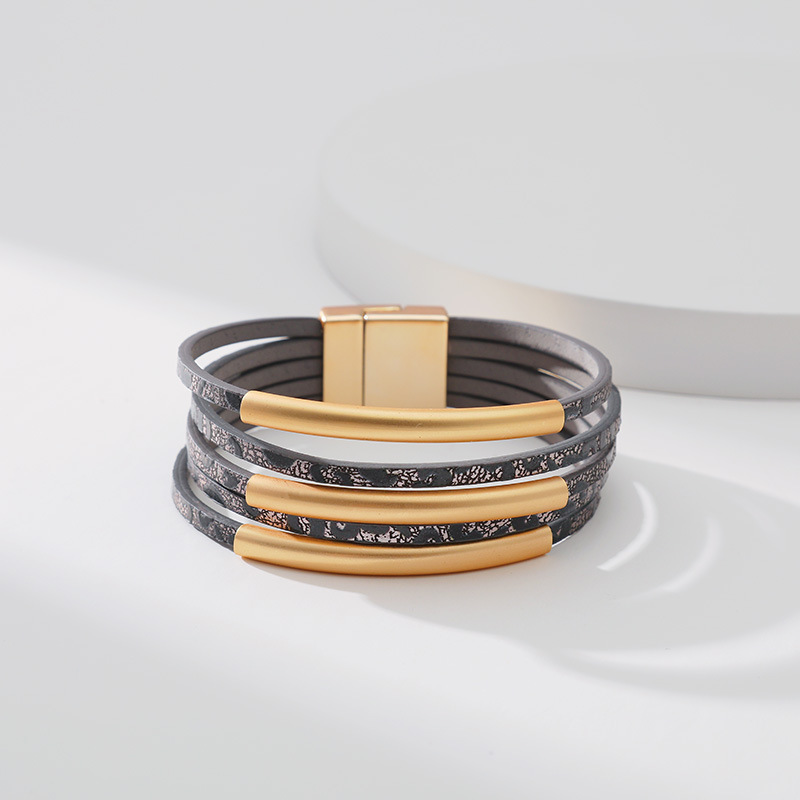 Bohemian Geometric Pu Leather Womenu0027S Bracelets