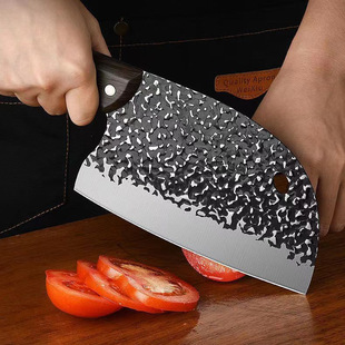 [Exclusive for Newcomers] Round-Head Knife Forged Kitchen Knife, Ultra-Fast Sharp Kitchen Knife, Internet Celebrity Douyin Round-Head Stainless Steel