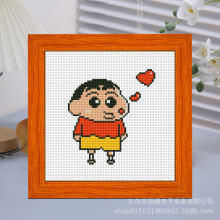 蜡笔小新卡通十字绣新手学生儿童简单材料包小副线绣一件代发批发