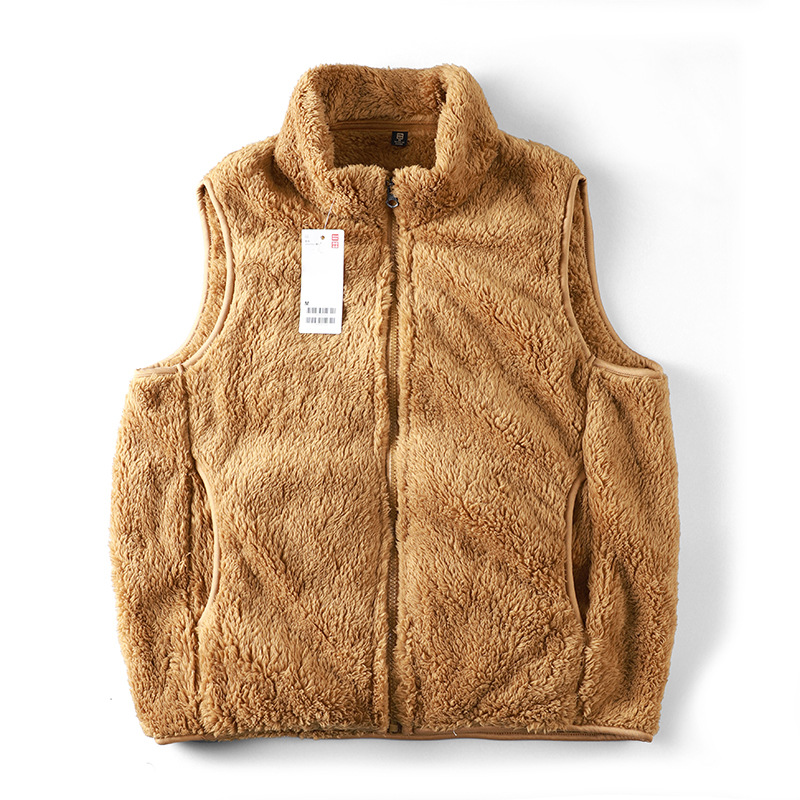 Youjia mujeres de terciopelo largo polar chaleco de lana de otoño e invierno cálido chaleco deportivo chaqueta sin mangas 451441