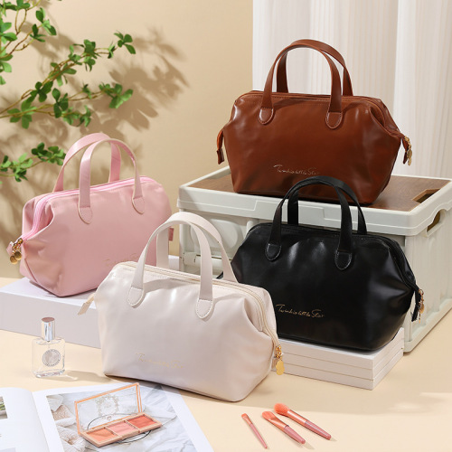 Portable makeup bag travel bag, hand-held shower bag, waterproof, high-quality appearance, large capacity, multi-layer cosmetic storage bag