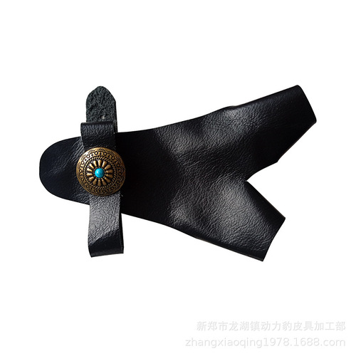 Archery protective gear shooting cowhide handguards traditional archery protective gear cowhide comfortable, strong and durable cloth buckle handguards