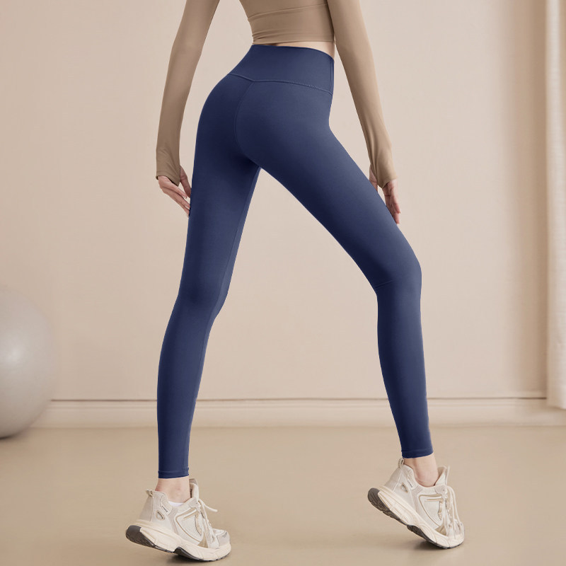 Pantalones de yoga elásticos, cintura alta, abdomen, caderas, pantalones deportivos de fitness