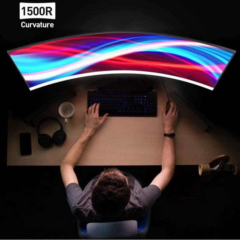 Геймерский LCD-дисплей, ноутбук, экран, 34 дюйма, 165 Гц