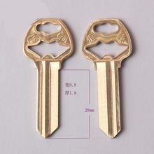 铜一字卷闸门钥匙胚卷帘门广东恒锋钥匙坯钥匙料卷闸门钥匙胚批发